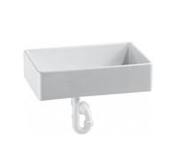 Lavello Di Servizio Geberit Publica Senza foro Di rubinetto 600x130x400mm Bianco