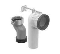Geberit Universal set gomito di collegamento, per WC a pavimento, 152063001, Universal [Rubinetteria Bagno > Sistemi di Scarico]