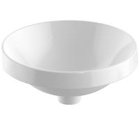 Lavabo da incasso Keramag VariForm, rotondo, 400 mm, senza foro per rubinetto, senza troppopieno, Colorazione: Bianco - 500.703.01.2