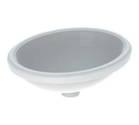 Lavabo sottopiano ovale Keramag VariForm, 420x330 mm, senza foro per rubinetto, senza sfioratore, Colorazione: Bianco - 500.751.01.2