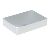 Geberit VariForm Lavabo da appoggio rettangolare, 550x400mm, senza foro per rubinetto, senza sfioratore, senza sfioratore, Colorazione: Bianco - 500.779.01.2