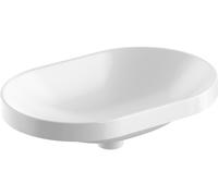 Keramag VariForm lavabo da incasso ellittico, 600x400mm, senza foro per rubinetto, senza troppopieno, Colorazione: Bianco - 500.731.01.2