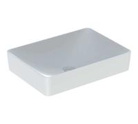 Geberit VariForm Lavabo da appoggio rettangolare, 550x400mm, senza foro per rubinetto, senza sfioratore, senza sfioratore, Colorazione: Bianco, con KeraTect - 500.779.00.2
