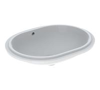 Geberit VariForm lavabo sottopensile ellittico, 550 x 400 mm, senza foro per ...