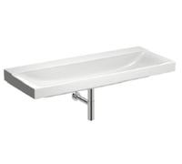 Lavabo Keramag Xeno 2 senza foro per rubinetto, senza sfioratore, 120x48 cm bianco con KeraTect, 500552011 - 500.552.01.1