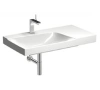 Keramag Xeno 2 Lavabo, superficie di appoggio a destra, con foro per rubinetto, senza sfioratore, 90x48 cm bianco con KeraTect, 500533011