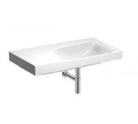 Lavabo Keramag Xeno 2, piano dappoggio a sinistra, senza foro per rubinetto, senza sfioratore, 90x48 cm bianco con KeraTect, 500536011 - 500.536.01.1