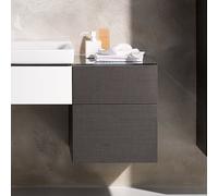 Geberit Xeno 2 armoire latérale, 450x510x462mm, 2 tiroirs, 500504431, 500504431, Colorazione: Scultura grigio malinconia Struttura in legno grigio malinconia - CM