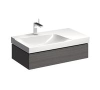 Geberit Xeno 2 armoire sous lavabo avec découpe siphon à gauche 500.513 880x220x462mm,1 tiroir, 500.513.43.1, 500.513.43.1, Colorazione: Scultura grigio malinconia Struttura in legno grigio malinconia