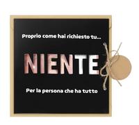 GEBETTER Biglietto Portasoldi Regalo Niente Scherzo per Chi Ha Tutto, Porta Soldi Divertente in Carta per Compleanno Laurea San Valentino Lui Lei Natale Matrimonio