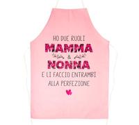 GEBETTER Grembiule da Cucina Mamma Nonna, Regalo Festa Della Mamma, Regalo Mamma Nonna Moglie Natale Compleanno Festa dei Nonni