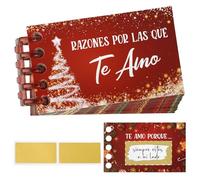 GEBETTER Spagnolo 24pz Biglietti Gratta e Vinci I Motivi Per Cui Ti Amo, Regalo Lui Lei Valentine’s Day Regalo Natale Fidanzati
