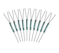 Gebildet 10pcs 4W 3 Pin Magnetico Interruttore Reed, Reed Switch Normalmente Aperto N/O N/C SPDT, Relè Reed in Vetro, Interruttore di Induzione (2.5mm x 14mm)