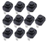 Gebildet 10pz 18 * 13 Micro Mini Interruttore On/Off 10A 250V Pulsante Autobloccante per Torcia SMD FAI DA TE Tipo KAN-9A