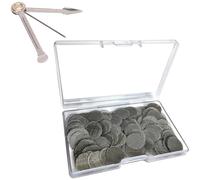 Gebildet 150 pezzi Filtri per Pipa in Acciaio Inossidabile, Retine per Fumatori da 20mm/0.79 Pollici, Filtri in Rete Argentata con Mini Kit di Strumenti di Pulizia 3 in 1