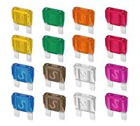 Gebildet 16 pezzi Fusibili a lama Maxi APX Fusibili di ricambio 20A, 30A, 40A, 50A, 60A, 70A, 80A, 100A per auto Camion Camper Barche Automobili Veicoli Camper SUV