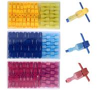 Gebildet 180 pezzi di connettori elettrici T Tap - Maschi rapidi della giuntura del filo e terminali maschi isolati rapidi