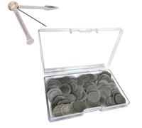 Gebildet 200 pezzi Filtri per Pipa in Acciaio Inossidabile, Retine per Fumatori da 15mm/0.59 Pollici, Filtri in Rete Argentata con Mini Kit di Strumenti di Pulizia 3 in 1