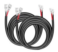 Gebildet 2pezzi 16AWG da 3 metri Kit di Cavi di Prolunga per Cablaggio Elettrico da,12-24V/15A,per Barra Luminosa a LED,Luci da Lavoro,Fari a LED,Luci Fuoristrada,Fendinebbia,Illuminazione per Barche