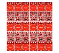 Gebildet 30 pezzi Modulo Pulsante touch TTP223, Sensore a Interruttore Capacitivo con Modalità Autobloccante e Momentanea, Uscita ad Alto/Basso Livello (2.5V-5.5V, 15 x 11 mm)