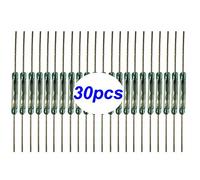 Gebildet 30Pezzi Interruttore Reed, Magnete Vicino - Collegamento Circuito, Magnete Lontano - Interruzione Circuito, Interruttore Magnetico Induzione, Contatto Reed Miniatura (2mm X 14mm)