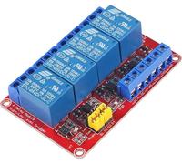 Gebildet 5V 4 canali modulo Relè Scheda Scudo con Supporto isolamento Optoaccoppiatore Trigger Scheda di Sviluppo Compatibile di alto o Basso livello