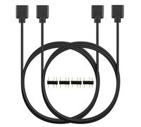 Gebildet Cavo ARGB da 100cm, Cavo di Estensione Splitter RGB Indirizzabile a 3 pin da 5V, Cavo di Sincronizzazione LED ARGB per Estendere Ventole ARGB o Serie LED per Computer PC