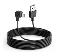 Gebildet Cavo per Dash Cam per Micro Dash Cam, Cavo di Alimentazione per Dash Cam con Adattatore Micro Angolare a L da 11.5FT, Cavo di Ricarica per Dash Cam per Telecamera a Specchio, DVR per Auto