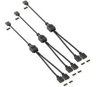 Gebildet Cavo Splitter ARGB da 1 a 2, Cavo di Estensione Splitter RGB Indirizzabile a 3 pin da 5V, Cavo di Sincronizzazione LED ARGB per Estendere Ventole ARGB o Serie LED per Computer PC