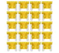 Gebildet Fusibili per Auto a Lama ATT Mini/APS a Basso Profilo da 20A, Fusibili per Auto da 20Amp per Camper, Auto, Moto, Camion (Confezione da 20 Pezzi)
