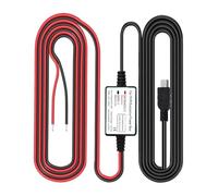 Gebildet Kit Cablaggio Dash Cam, DC 12V - 24V a 5V/2.5A Max Kit Cavo Caricabatteria Auto con Fusibile, Porta Mini USB, Protezione Bassa Tensione per Telecamere Dash Cam