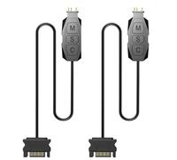 Gebildet Kit Controller ARGB per Ventole RGB per PC, Controller per Ventole RGB di Alimentazione SATA, Hub per Ventole ARGB per Computer, Controllo RGB e Singolo Effetto Luce