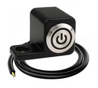 Gebildet LED Blu a Scatto 12-24V/5A Motociclo ATV Manubrio Autobloccante Interruttore a Pulsante IP67 Impermeabile Faro Pericolo Freno Nebbia ACCESO/SPENTO Interruttori (Destra L)