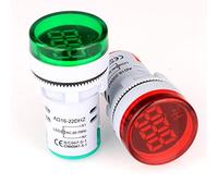 Gebildet Misuratore di Frequenza CA, 24-500 V CA 20-75 Hz Contatore di Frequenza 2 Pezzi Pannello Luminoso Indicatore LED Rosso Verde