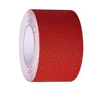 Gebildet Nastro Adesivo Antiscivolo Nastro di Sicurezza, Abrasivo ad Alta Aderenza, Interno e Esterno (Rosso, 10m × 10cm)