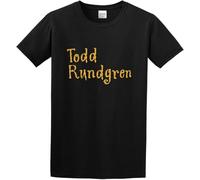 geboan Men's Todd Rundgren Logo T-Shirt Print Tees Short Sleeve O Neck