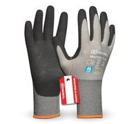 Gebol Master Flex, 1 paio di guanti da lavoro da uomo con rivestimento in PU nitrile e finitura sandy, dermatologicamente testati, senza cuciture, traspiranti, per montaggio e meccanica, XXL (taglia