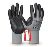 Gebol Multi Flex Touch, 1 paio di guanti da lavoro per uomo e donna, con funzione touch screen e gommini in nitrile per una presa sicura, traspiranti e flessibili per il montaggio, M (taglia 8)