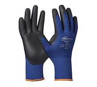 Gebol Super Grip, 1 paio di guanti da lavoro da uomo con rivestimento in nitrile, guanti da montaggio antiscivolo, per lavori a umido e olio, senza cuciture e traspiranti, taglia M (taglia 8), colore