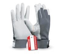 Gebol - Uni Fit Comfort, guanti da lavoro in pelle di alta qualità con elastico in vita e chiusura in velcro per una sicurezza ottimale durante il lavoro, contenuto: 1 paio, taglia XL (taglia 10),