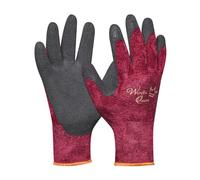 Gebol Winter Queen, guanti da lavoro soffici in colori alla moda, contro sporco e freddo, ottima destrezza e presa sicura, per donna, taglia XS (Gr 6), nero bordeaux, 1 paio