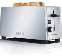 Gebr. Graef TO100EU Tostapane a 4 fette a fessura lunga, acciaio inox opaco