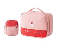 Gebrazy 2 Sacchetti per Medicinali, Grande Capacità, Impermeabili, Borsa di Emergenza Vuota di Primo Soccorso, Borsa per Medicinali, Borsa Portatile per la Casa, L'ufficio, i Viaggi