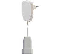 Gebro 104579 Alimentazione Prolunga Bianco 0.80 m H03VVH2-F 2X 0,75 mm² con in
