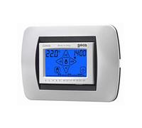 GECA 35292754 GREEN Cronotermostato Touch screen da Incasso Con grafico Delle Temperature Colore Argento