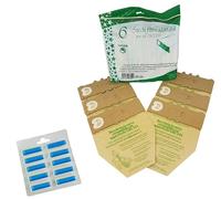 Gecasa 6 Sacchetti in Carta Profumini e Filtri per Folletto Vorwerk Kobold vk130 vk131 Made in Italy (Acqua, 6 Sacchetti)