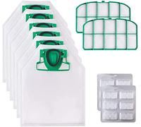 Gecasa 6 Sacchetti in Microfibra Made in Italy Profumini e Filtri per Folletto Vorwerk Kobold vk200 vk201 vk220 (Limone, 6 sacchetti)