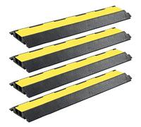Gecheer 4 pz Dossi,Passacavi,con 2 Canali,in Gomma 101,5 cm
