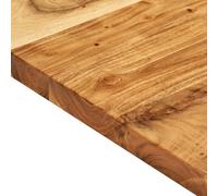 Gecheer Acacia Solid Wood Vanity Top 114x52 cm - Live Edge, Water-Resistant Finish
