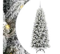 Gecheer Albero di Natale artificiale, albero sempreverde in PVC con luci LED, design conico e moderno, 73 x 73 x 180 cm, per decorazioni natalizie interne ed esterne